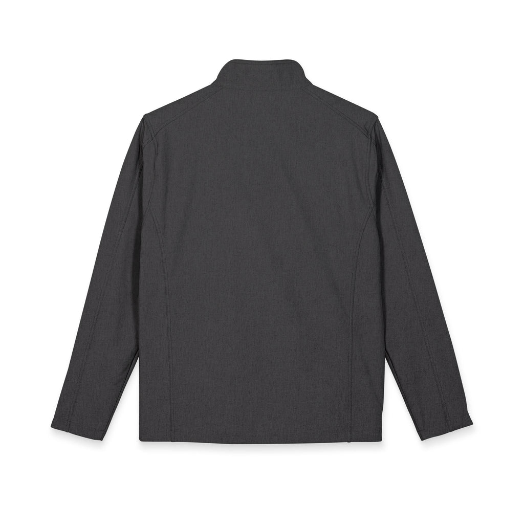 NP Embroidered Mountain Logo Soft Shell Jacket — Men's Lightweight Weatherproof Coat | Battleship Grey, Black, Black Charcoal Heather, Deep Smoke, Dress Blue Navy, Maroon, Pearl Grey Heather - Nested Peak