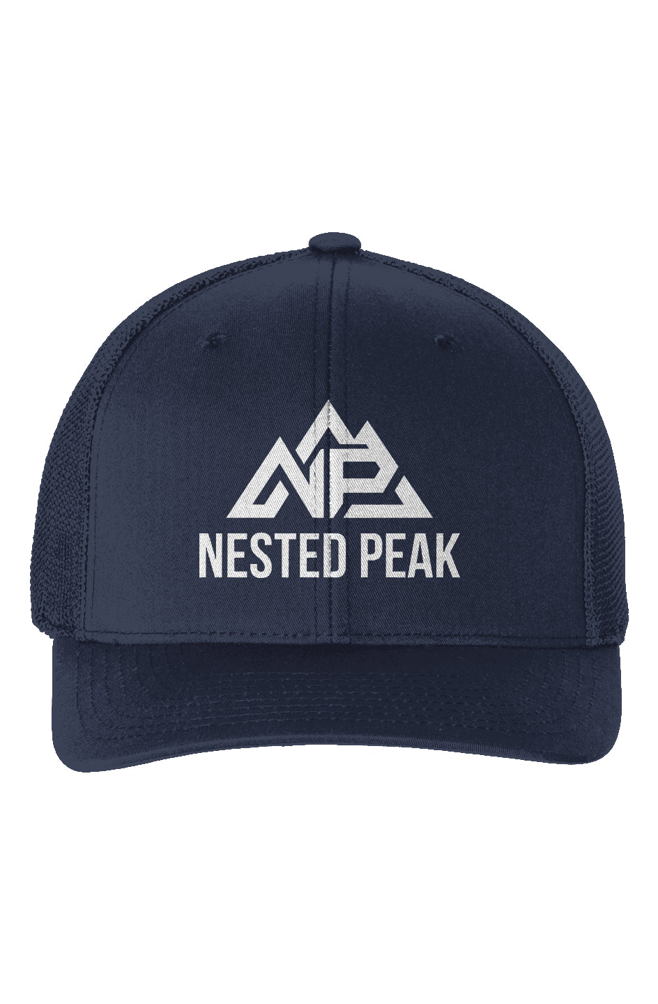 NP Flexfit Trucker Cap | Navy, Red, Black - Nested Peak