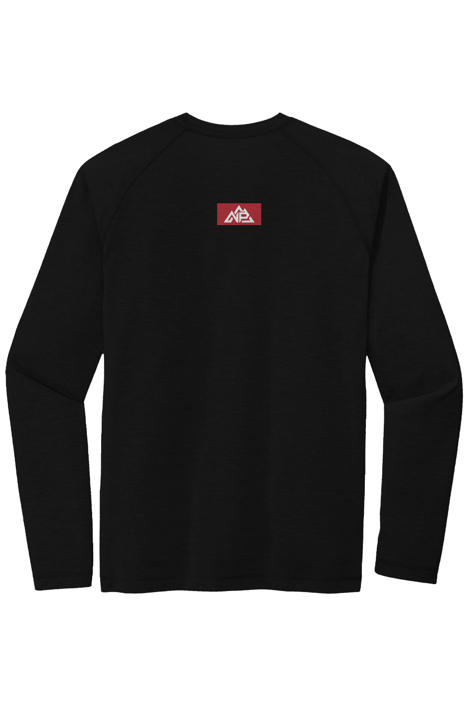 NP Men's Tri Blend Raglan LS Tee | True Royal Heather, Black Triad Solid, True Navy Heather - Nested Peak LLC