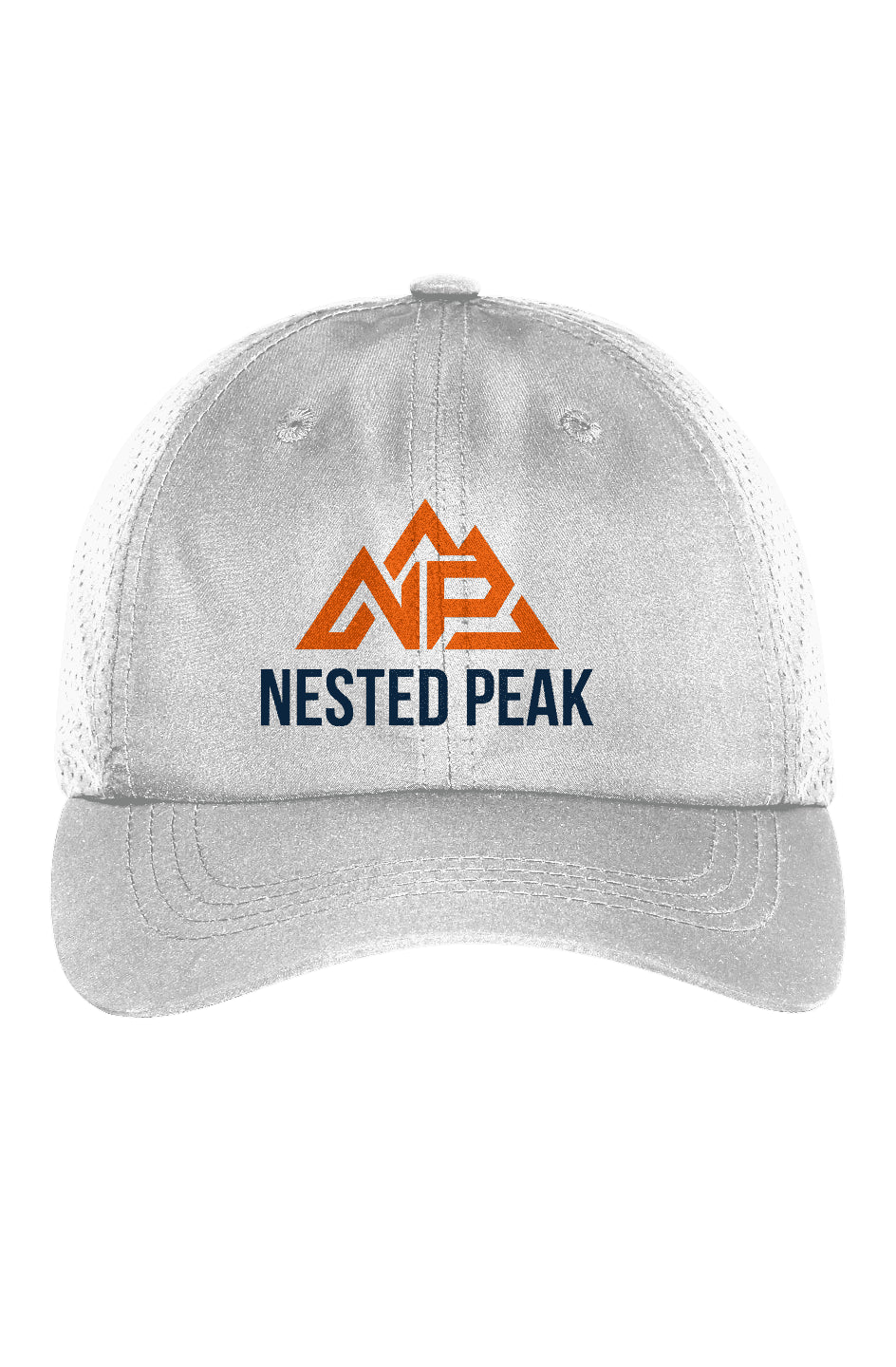 NP Perforated Cap | White - Nested Peak