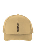 NP Run Light Five-Panel Retro Trucker Cap | Khaki, White - Nested Peak
