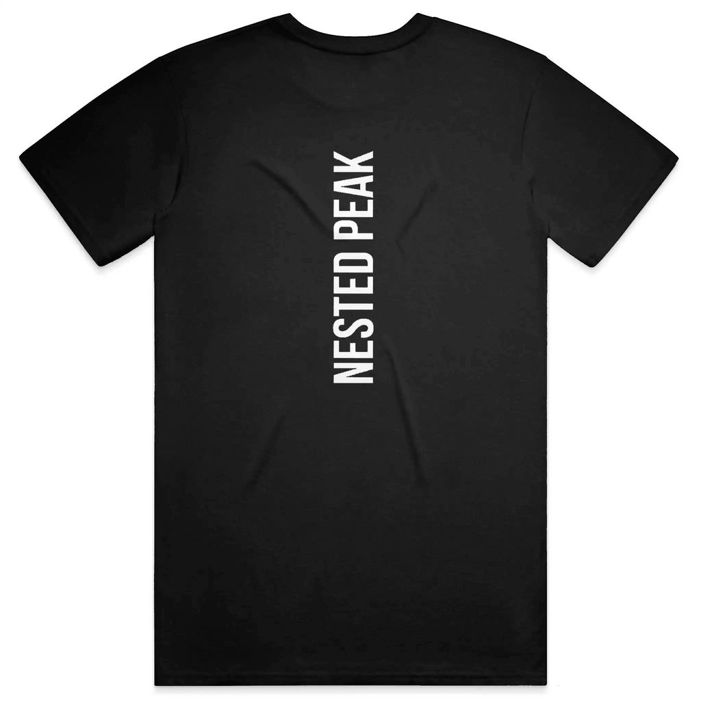NP Run Men's Blend Tee | Heather Athletic Blue, Heather Navy, Black - Nested Peak