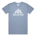 NP Run Men's Blend Tee | Heather Athletic Blue, Heather Navy, Black - Nested Peak