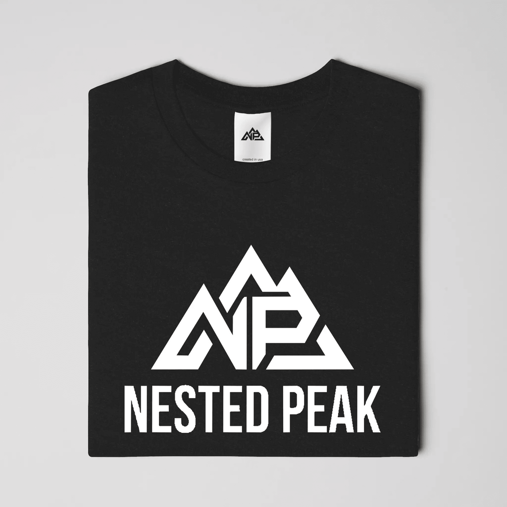 NP Run Men's Blend Tee | Heather Athletic Blue, Heather Navy, Black - Nested Peak