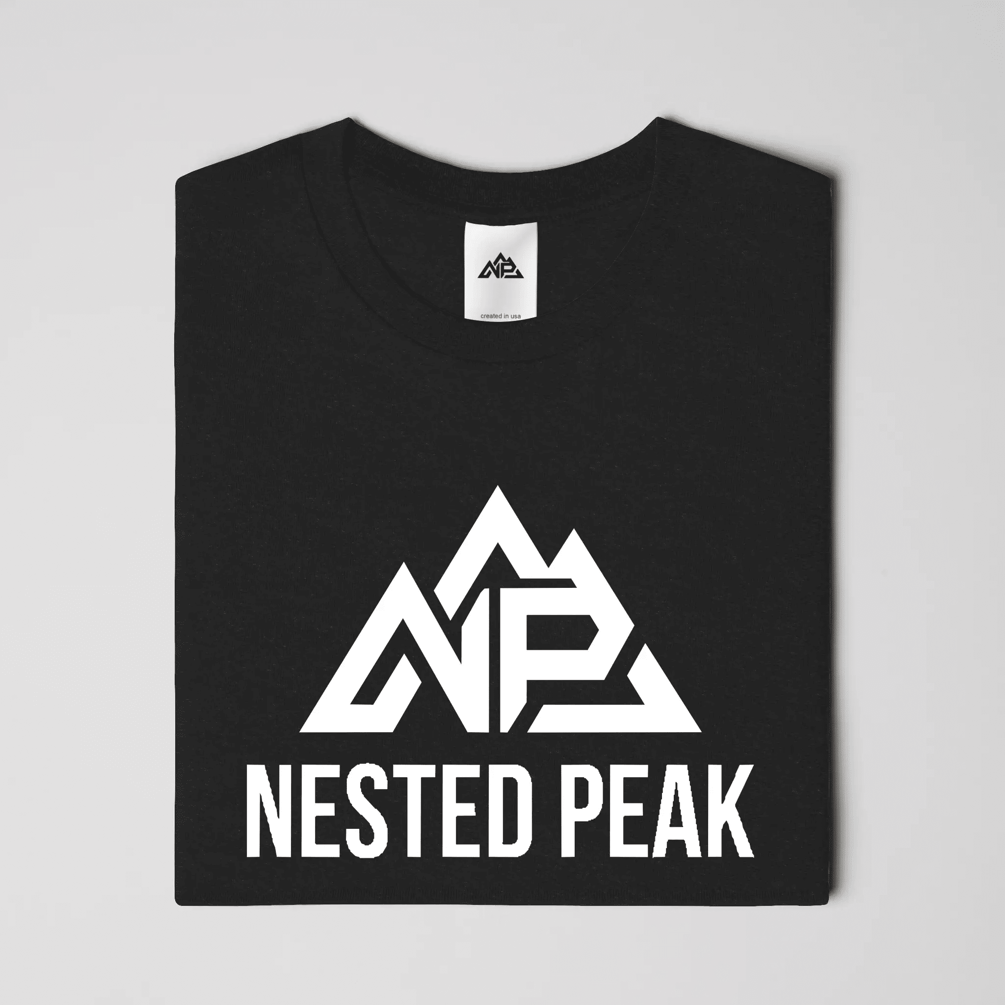 NP Run Men's Blend Tee | Heather Athletic Blue, Heather Navy, Black - Nested Peak