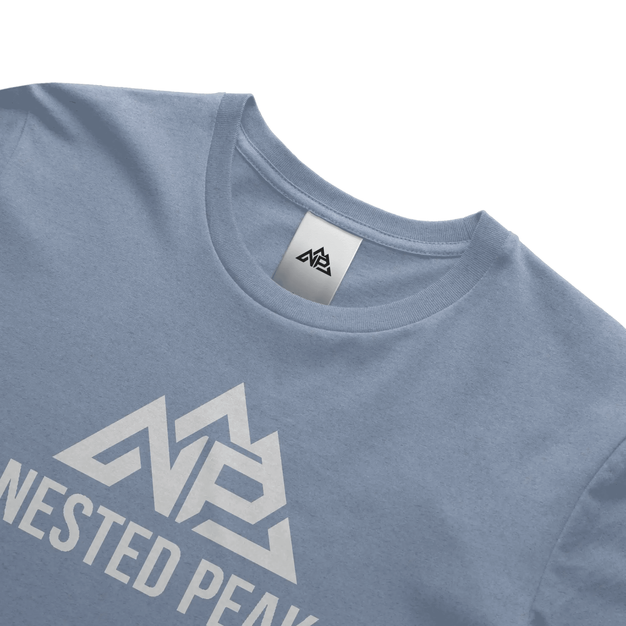 NP Run Men's Blend Tee | Heather Athletic Blue, Heather Navy, Black - Nested Peak