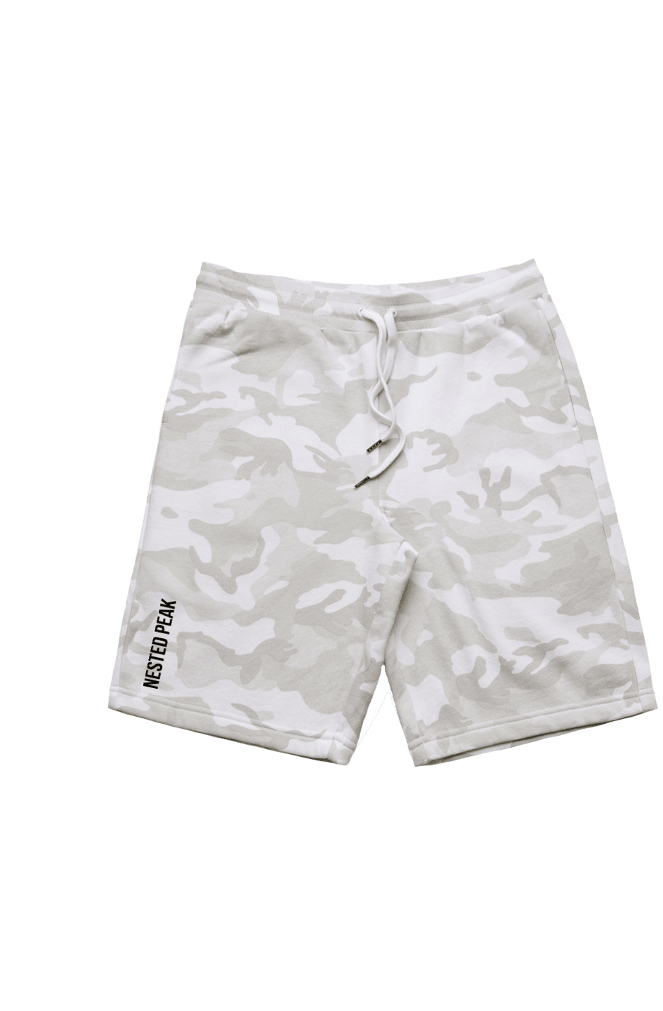 NP Run Men's Stadium Camo Shorts | White Camo - Nested Peak