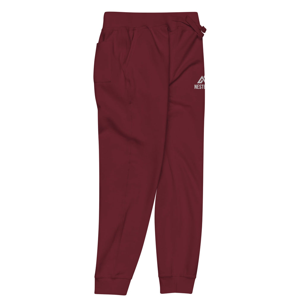 NP Unisex Fleece Sweatpants | Black, Navy Blazer, Maroon, Charcoal Heather, Military Green - Nested Peak