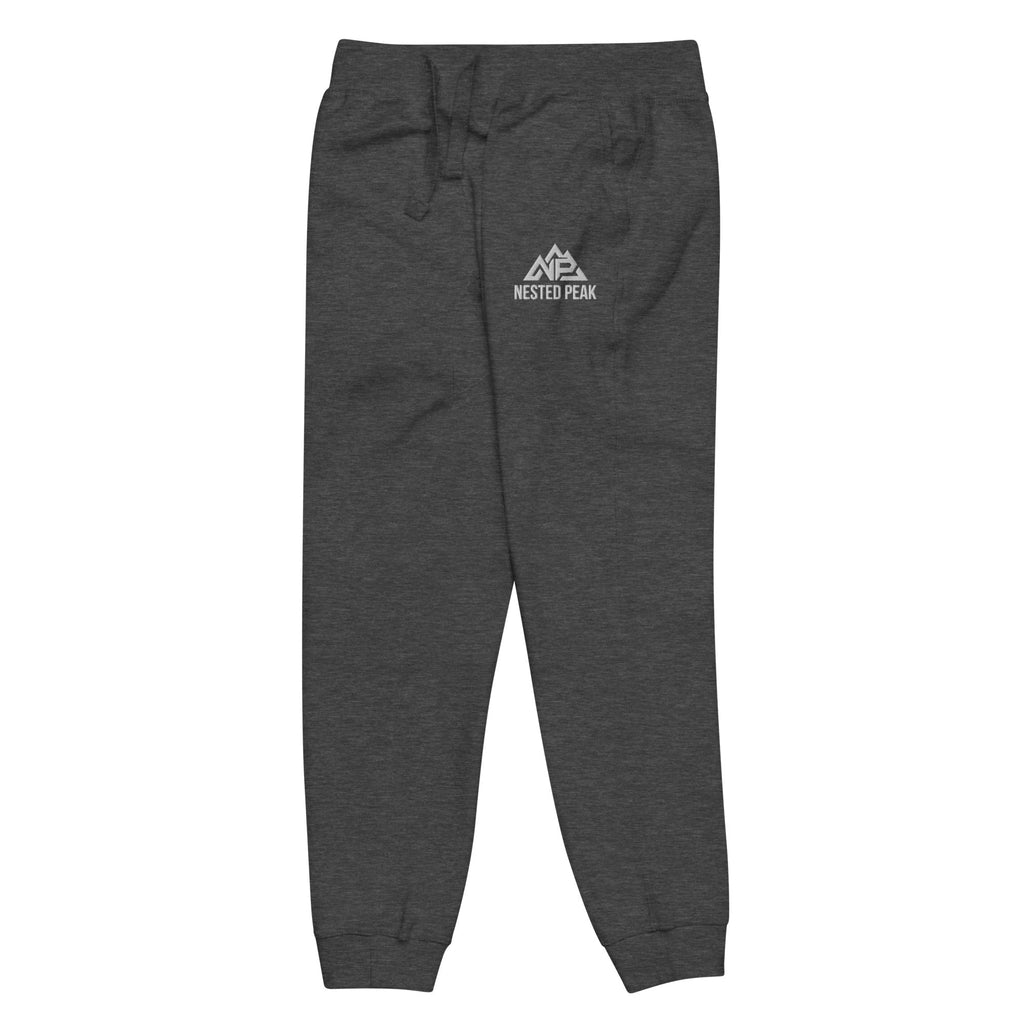 NP Unisex Fleece Sweatpants | Black, Navy Blazer, Maroon, Charcoal Heather, Military Green - Nested Peak