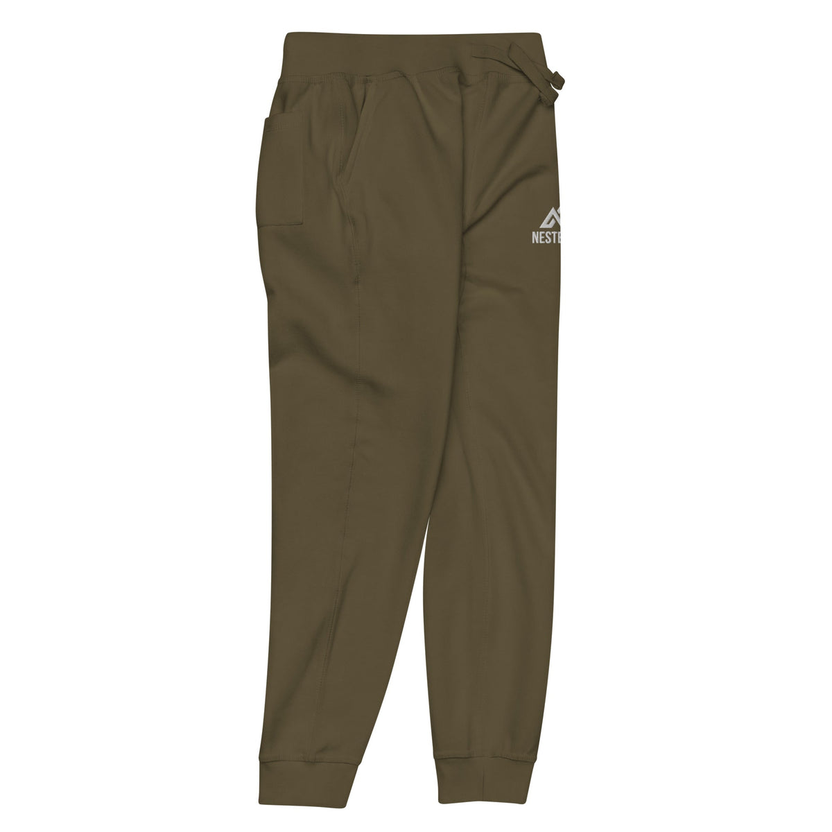 NP Unisex Fleece Sweatpants | Black, Navy Blazer, Maroon, Charcoal Heather, Military Green - Nested Peak