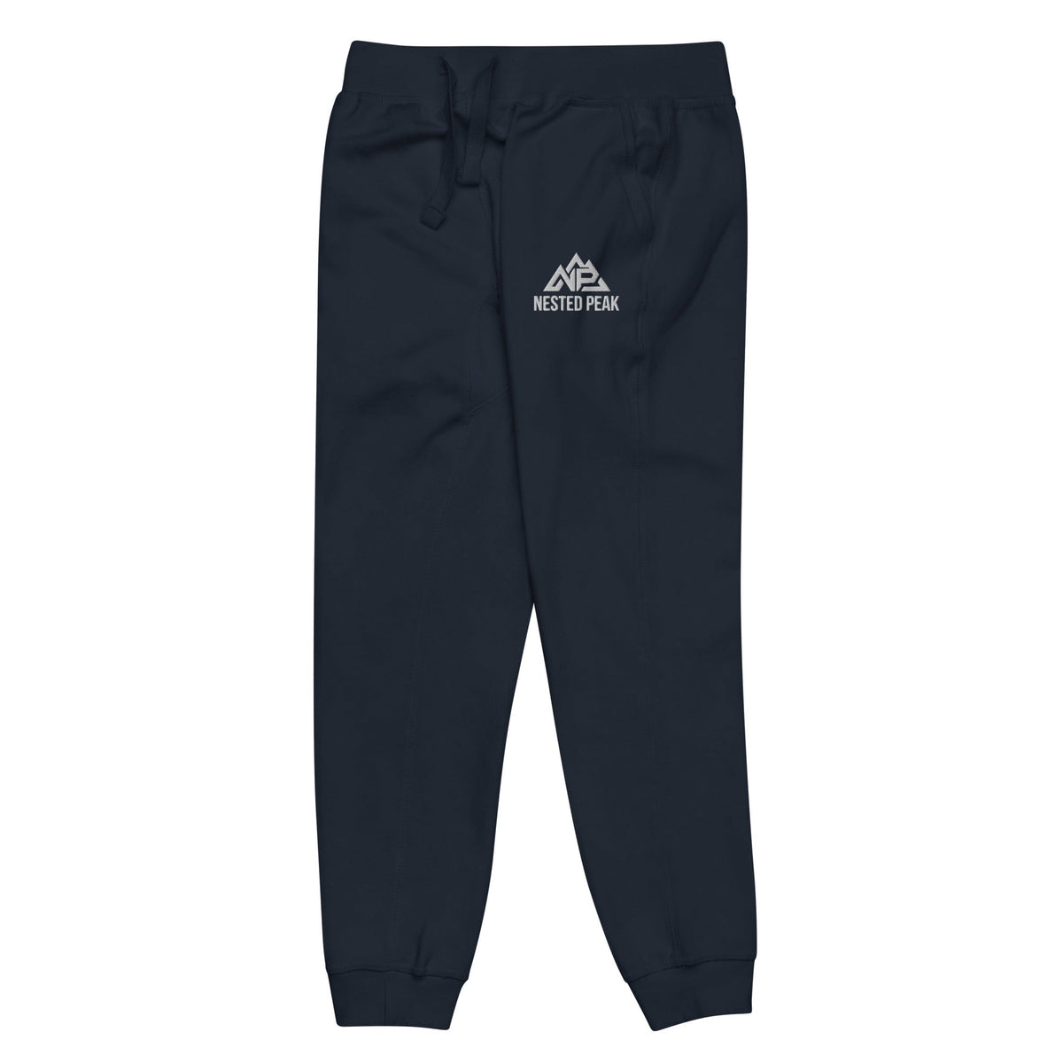 NP Unisex Fleece Sweatpants | Black, Navy Blazer, Maroon, Charcoal Heather, Military Green - Nested Peak