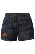 NP Women's Black Camo Heather Shorts - Nested Peak