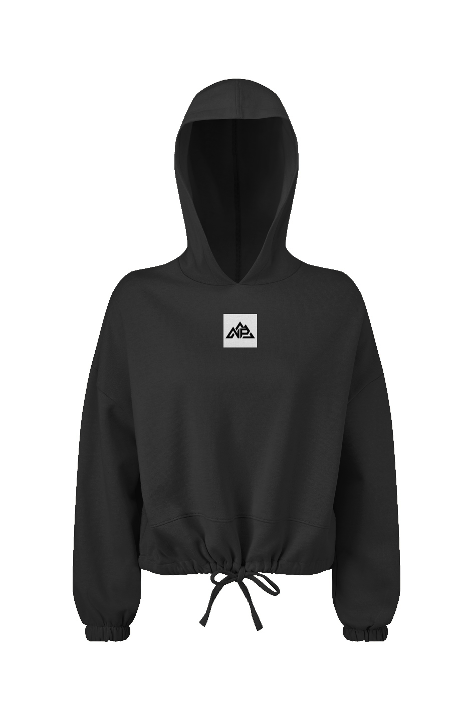 NP Women's Cropped Oversize Hooded Sweatshirt | Black, Nude, Light Pink - Nested Peak LLC