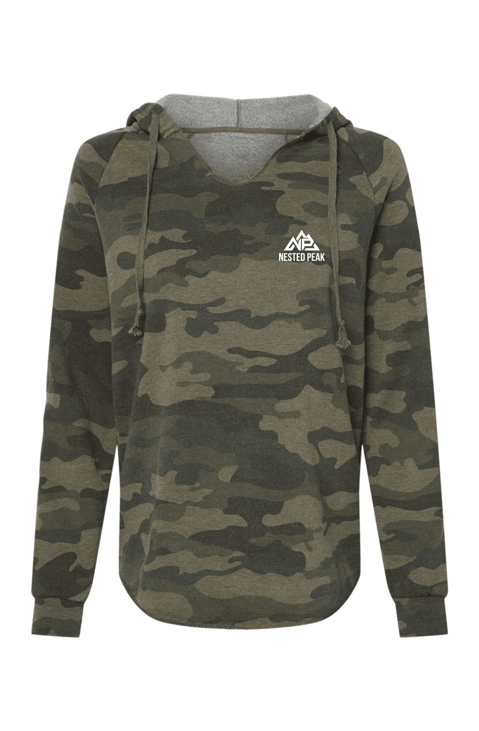 NP Women's Lightweight Camo Hoodie - Nested Peak