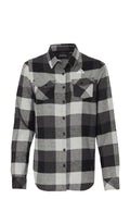 NP Women's Long Sleeve Grey Flannel - Nested Peak