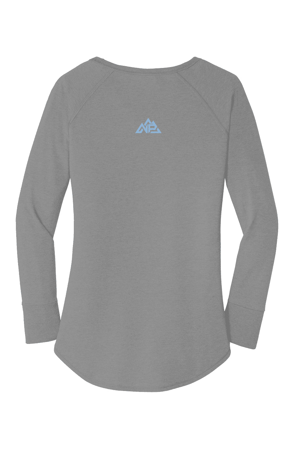 NP Women's Perfect Tri LS Tunic Tee | Black Frost, White, Grey Frost - Nested Peak