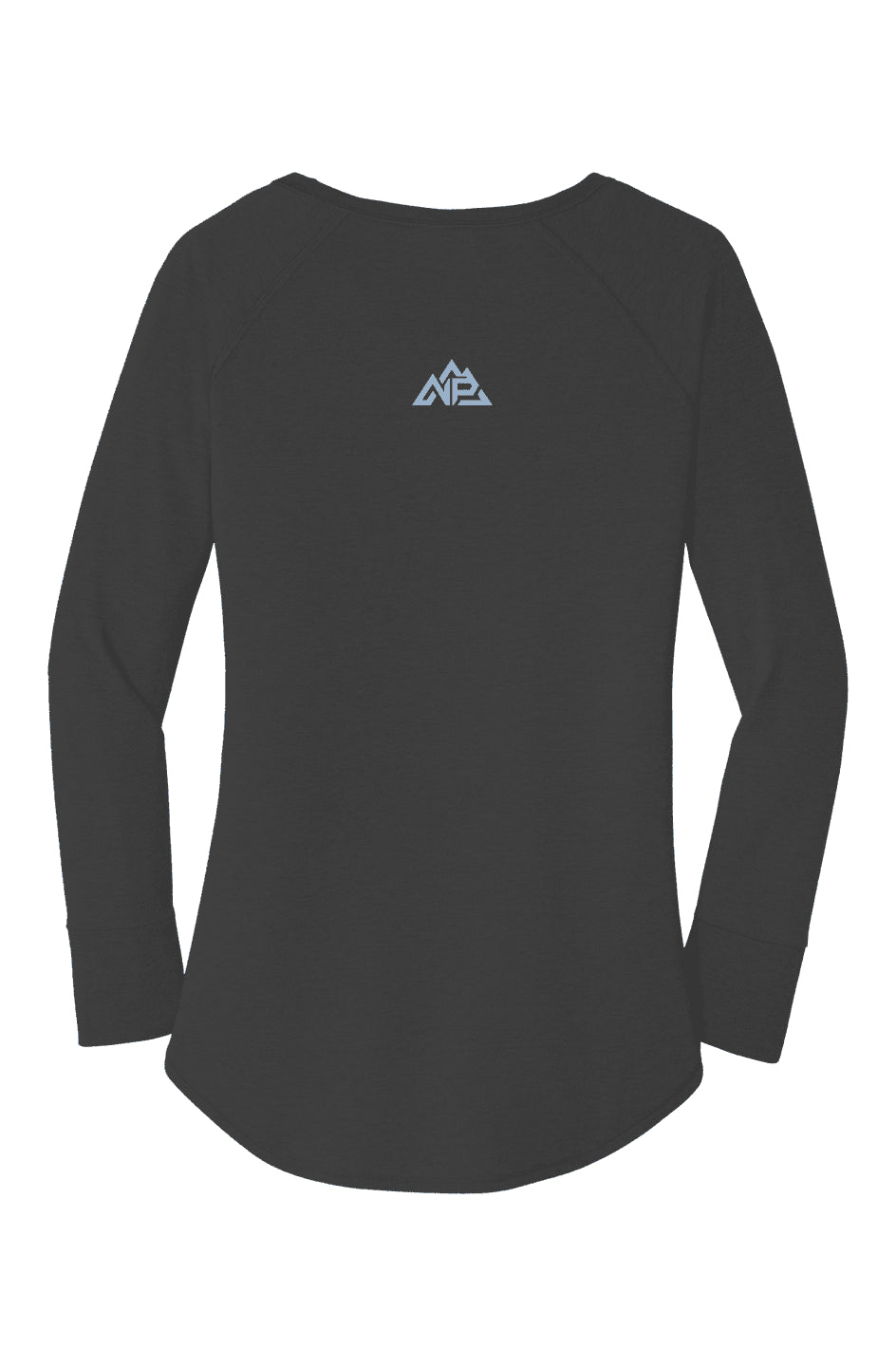 NP Women's Perfect Tri LS Tunic Tee | Black Frost, White, Grey Frost - Nested Peak