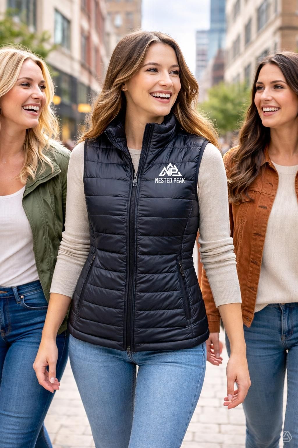 NP Women's Puffer Vest - Nested Peak