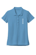 NP Women's Stretch Pique Polo | Parisian Blue, Night Navy, Storm Grey - Nested Peak