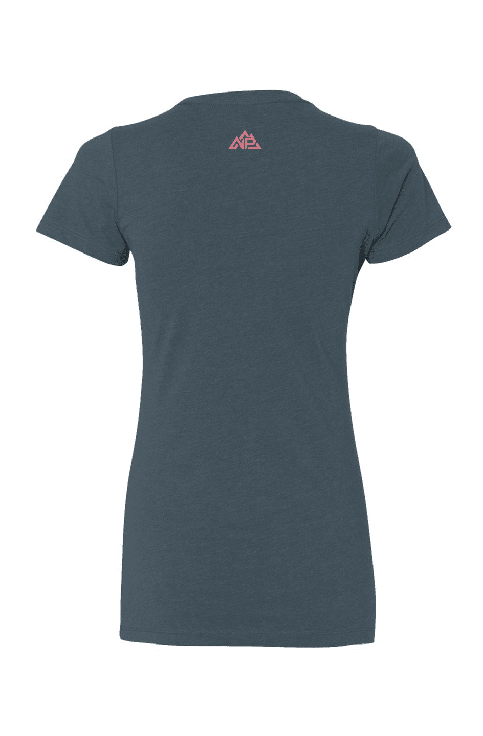 NP Women's T-Shirt | Dark Heather Grey, White, Indigo - Nested Peak