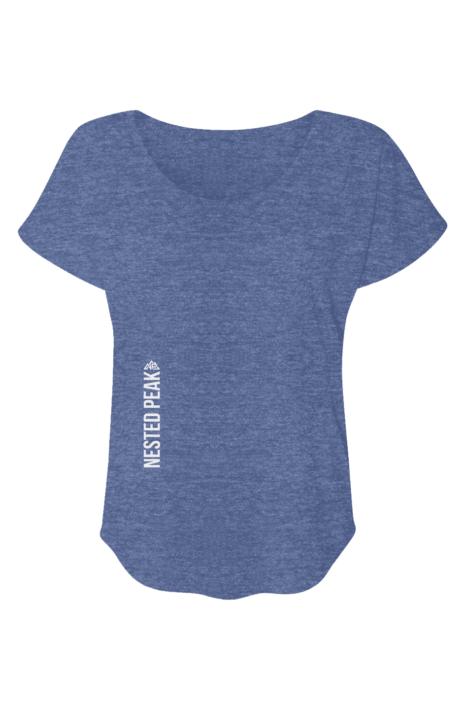 NP Women's Triblend Short Sleeve Dolman | Vintage Royal, Vintage Black, Indigo - Nested Peak