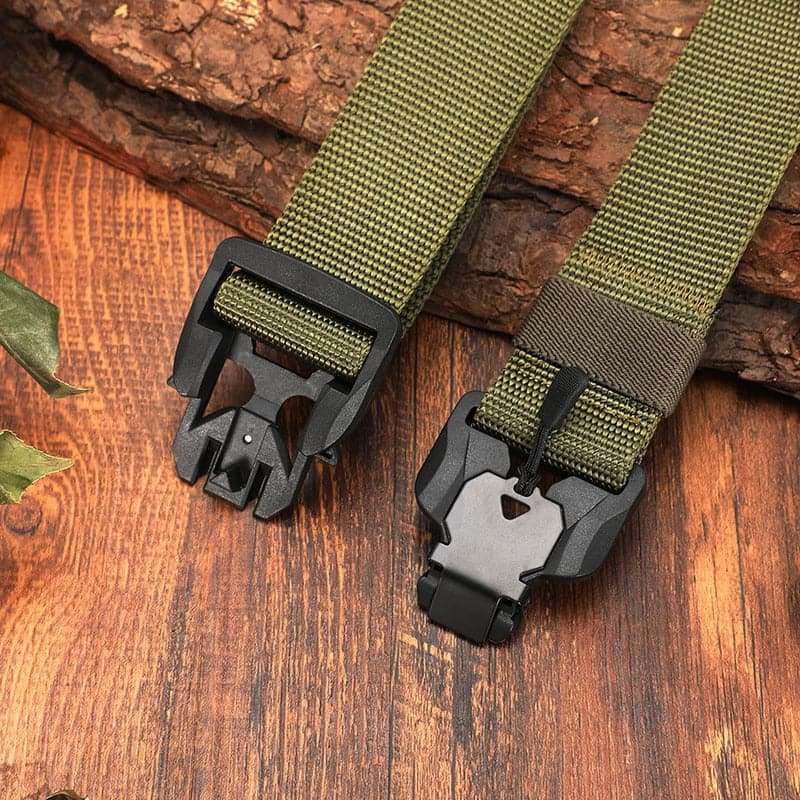 Nylon Army Training Magnetic Buckle Waist Belt - Nested Peak LLC