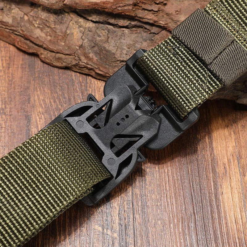 Nylon Army Training Magnetic Buckle Waist Belt - Nested Peak LLC