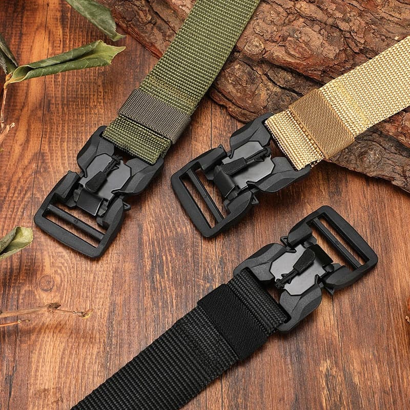 Nylon Army Training Magnetic Buckle Waist Belt - Nested Peak LLC
