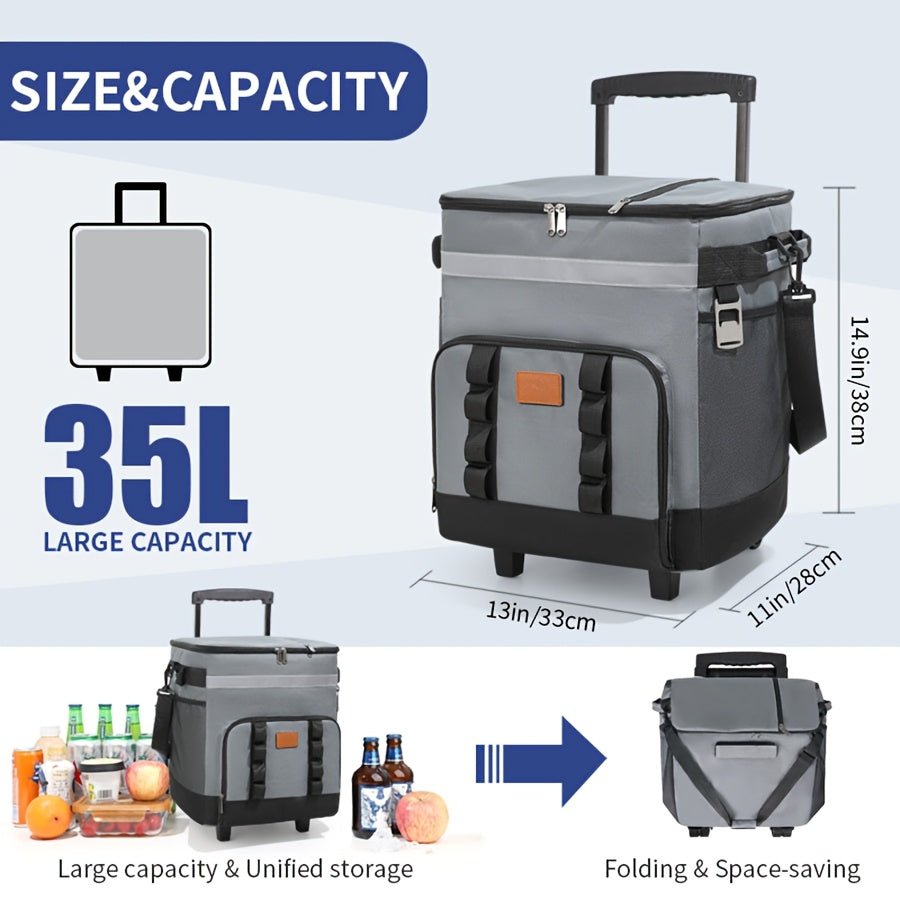 Rolling Insulated Refrigerated Truck Cooler Bag - Nested Peak LLC