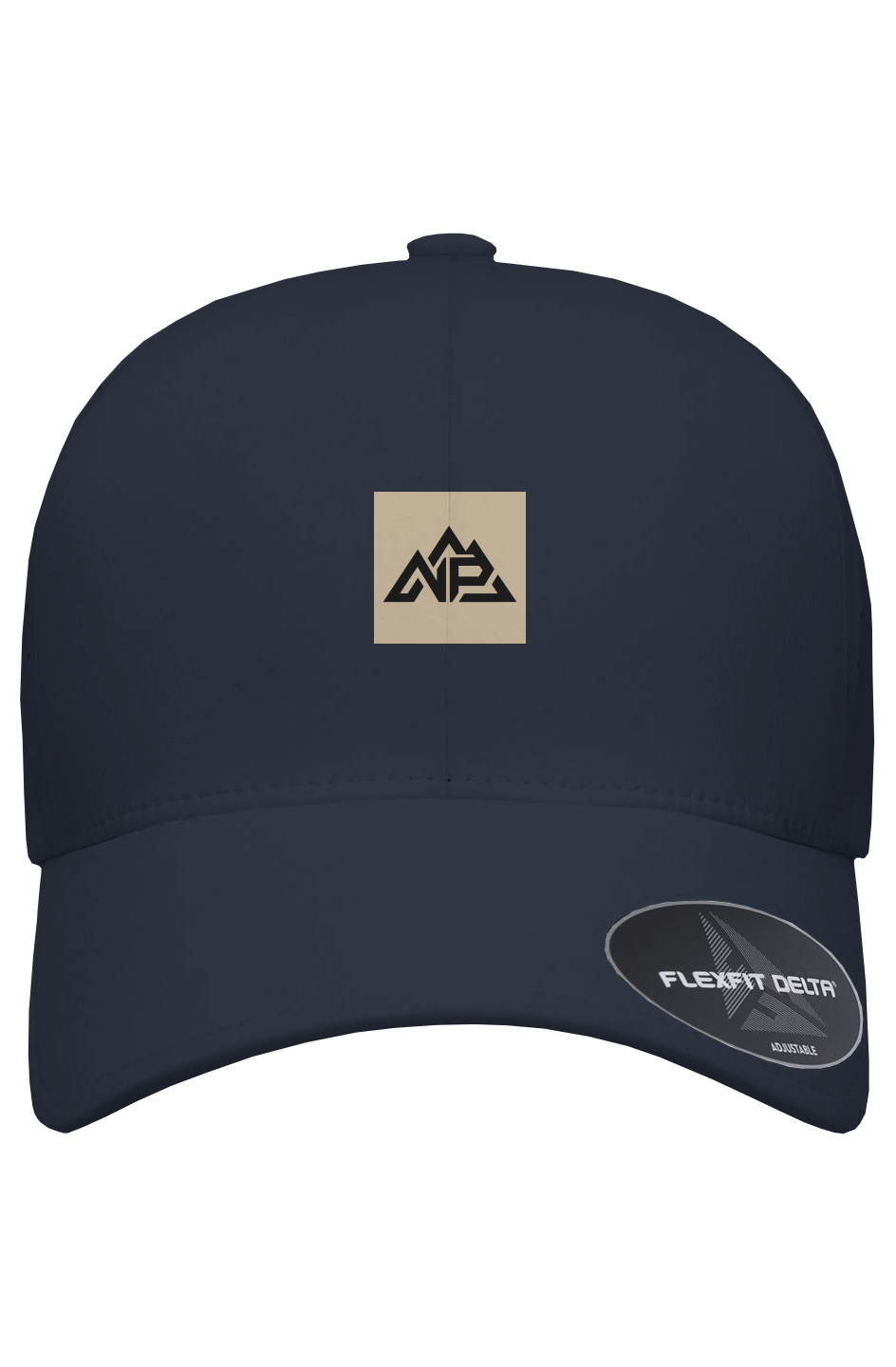 Tan Badge Delta Perforated Snapback | Black, Navy, Dark Grey - Nested Peak LLC