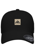Tan Badge Delta Perforated Snapback | Black, Navy, Dark Grey - Nested Peak LLC
