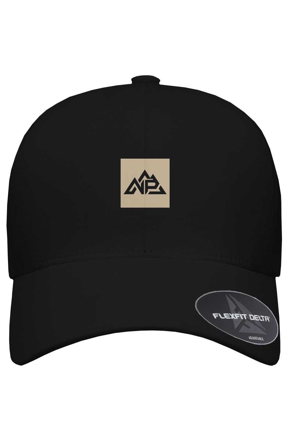 Tan Badge Delta Perforated Snapback | Black, Navy, Dark Grey - Nested Peak LLC