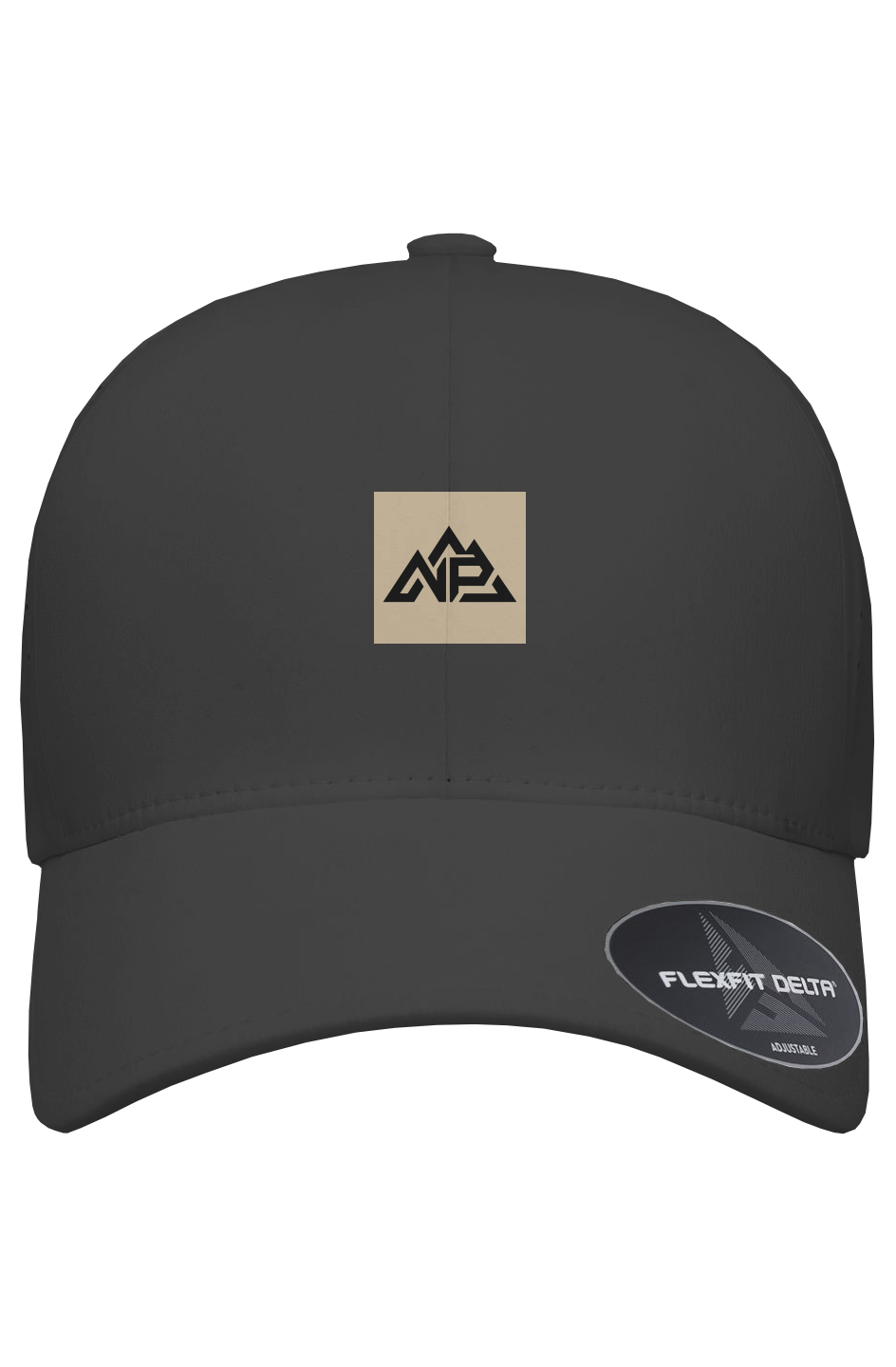 Tan Badge Delta Perforated Snapback | Black, Navy, Dark Grey - Nested Peak LLC
