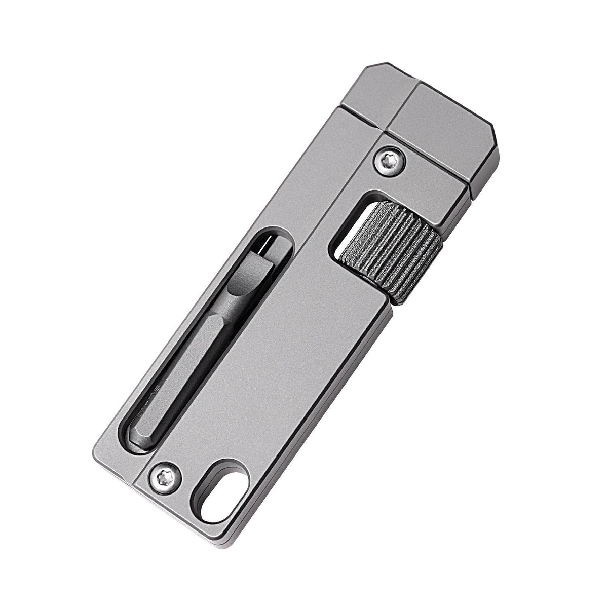 Titanium Alloy Screwdriver And Wrench Small EDC Multifunctional Tool Outdoor Portable Pocket Tool Gray New - Nested Peak LLC