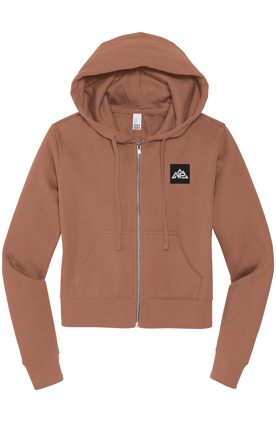 Women's BLK Badge Zip Hoodie | Desert Rose, Flint Blue Heather, New Navy - Nested Peak LLC