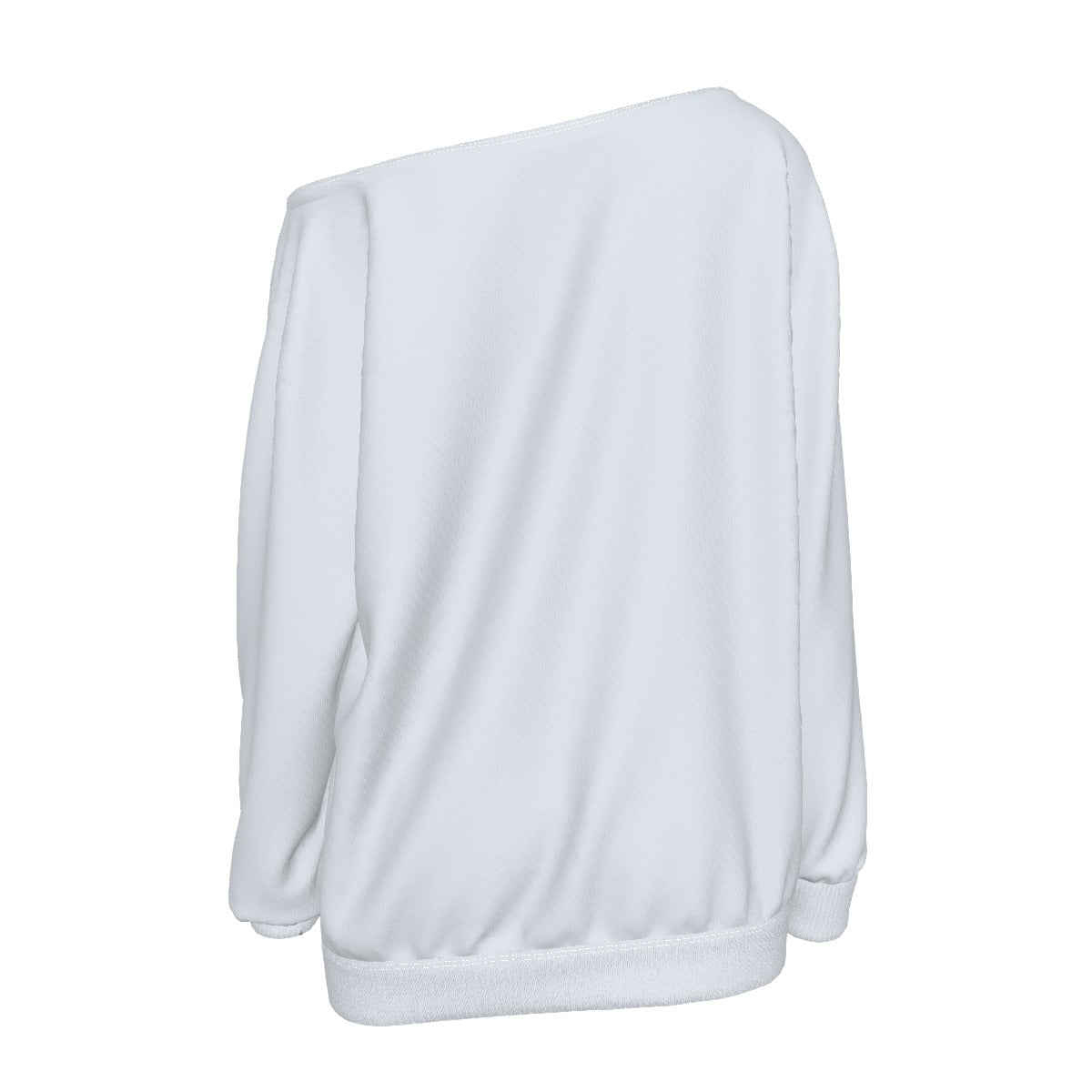 Women's Off-Shoulder Sweatshirt | Light Blue - Nested Peak LLC