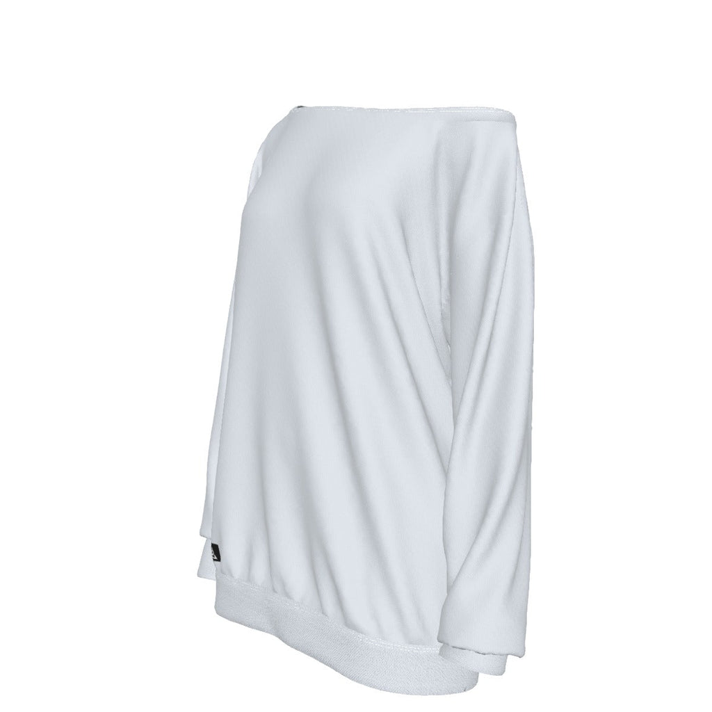 Women's Off-Shoulder Sweatshirt | Light Blue - Nested Peak LLC