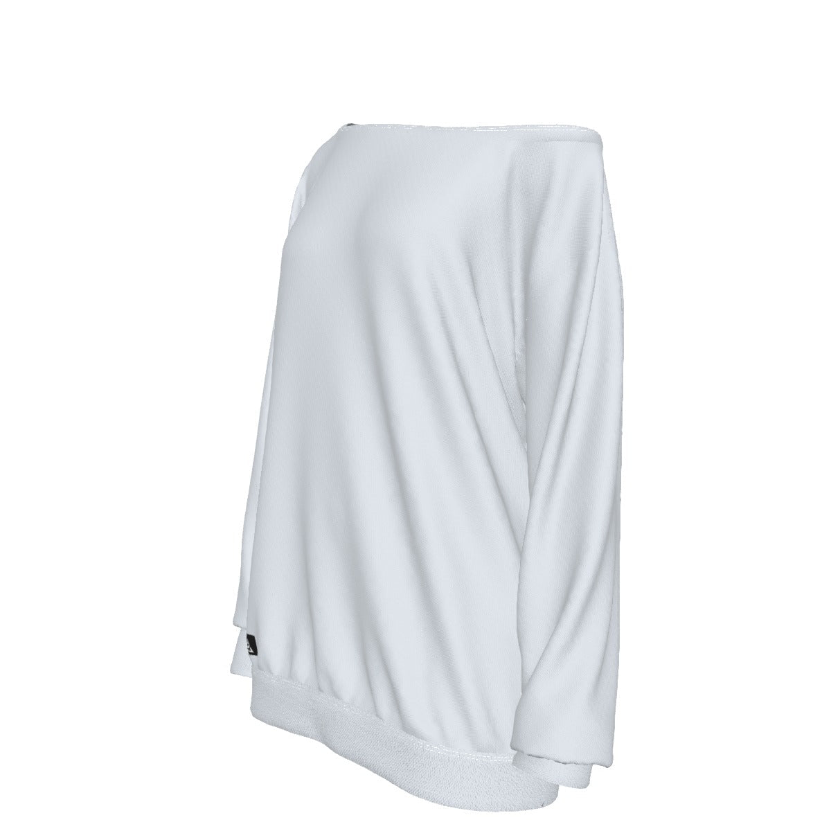 Women's Off-Shoulder Sweatshirt | Light Blue - Nested Peak LLC