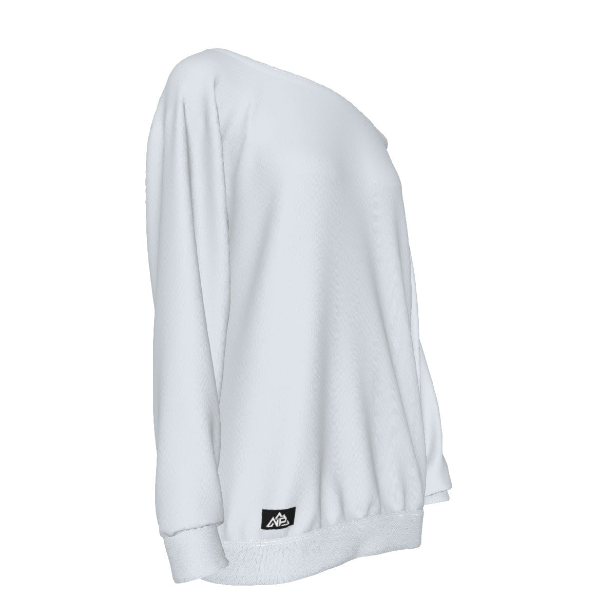 Women's Off-Shoulder Sweatshirt | Light Blue - Nested Peak LLC