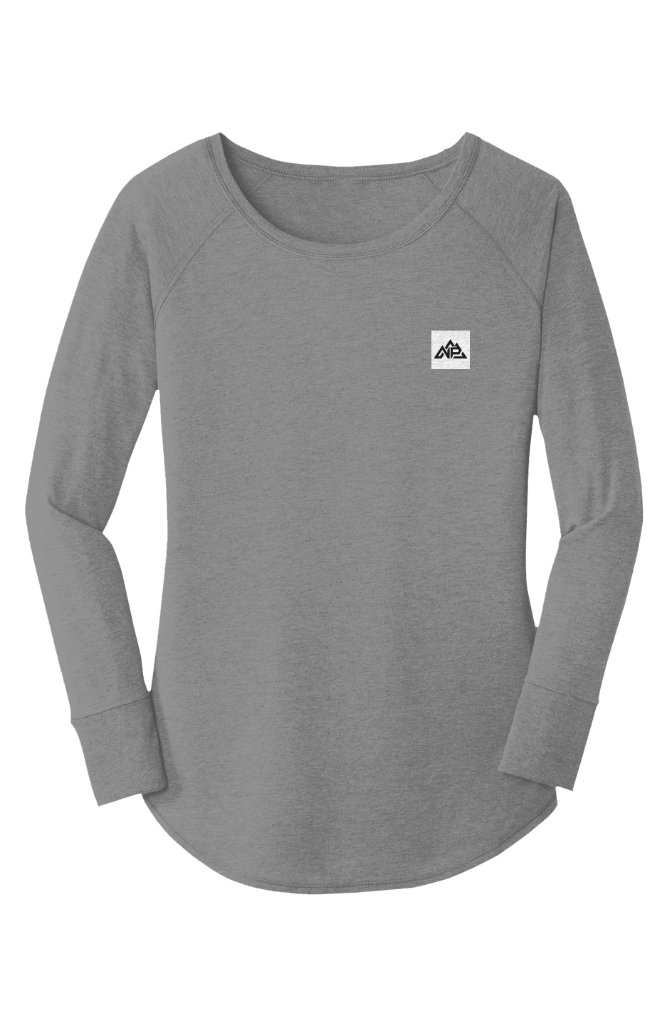 Women's Perfect Tri LS Tunic Tee | Blush Frost, Grey Frost, Black Frost - Nested Peak LLC