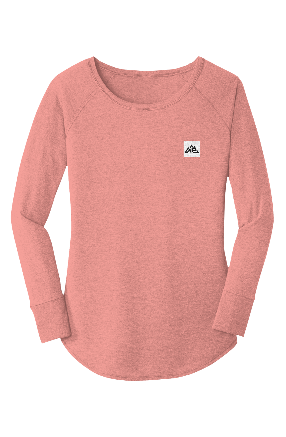 Women's Perfect Tri LS Tunic Tee | Blush Frost, Grey Frost, Black Frost - Nested Peak LLC