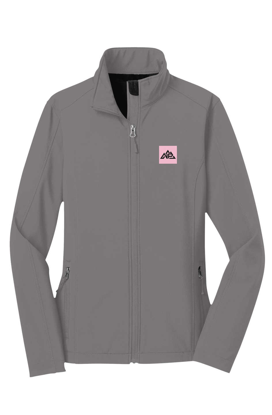 Women's Pink Badge Core Soft Shell Jacket - Nested Peak LLC