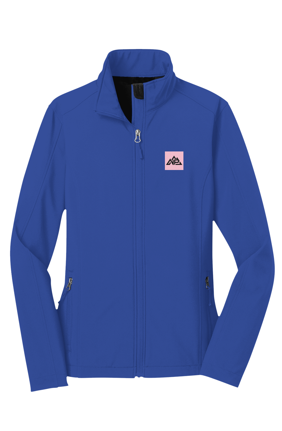 Women's Pink Badge Core Soft Shell Jacket - Nested Peak LLC